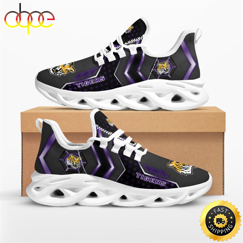 Sportswearmerch LSU Tigers NCAA Pro Standard Max Soul Shoes Sneakers For Men And Women