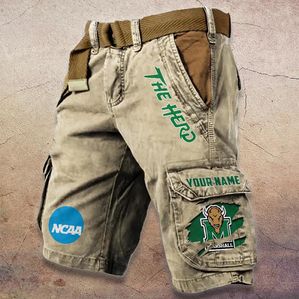 Sportswearmerch Marshall Thundering Herd NCAA Denim Short For Fan