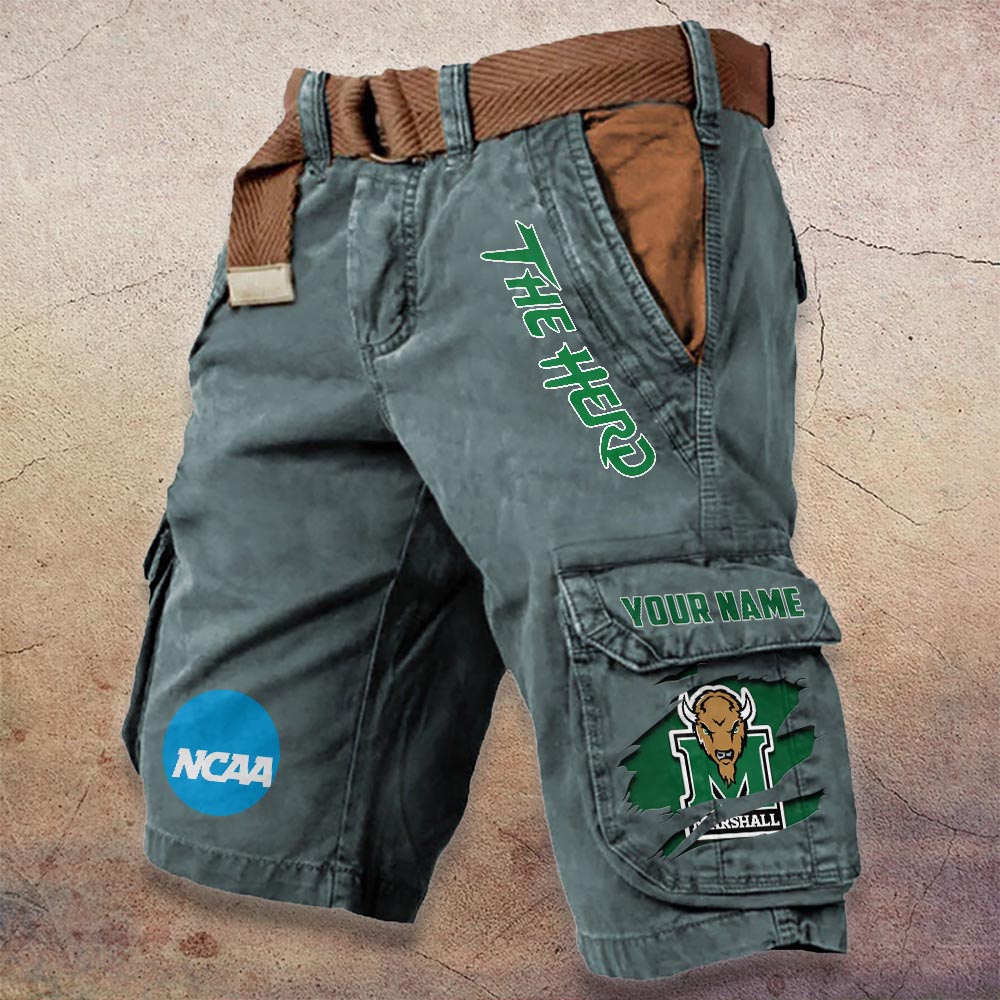Sportswearmerch Marshall Thundering Herd NCAA Denim Short For Fan