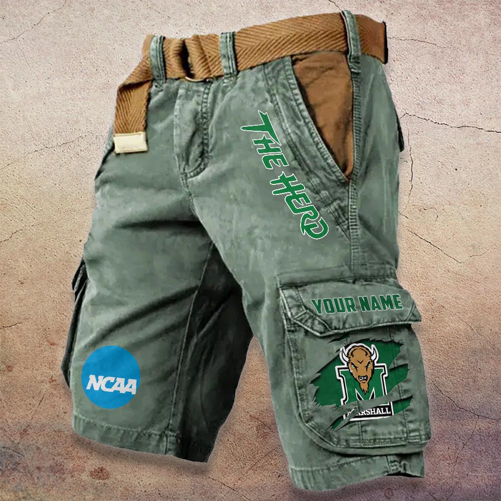 Sportswearmerch Marshall Thundering Herd NCAA Denim Short For Fan