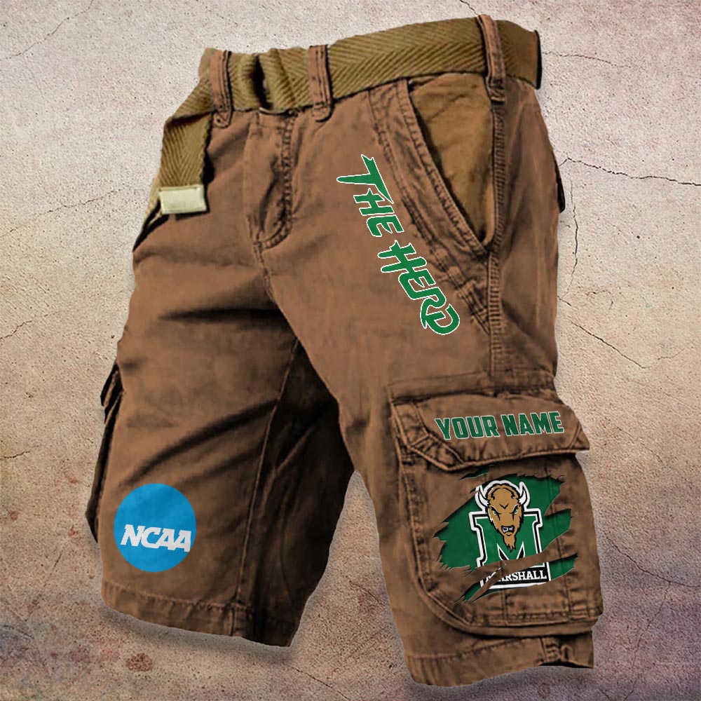 Sportswearmerch Marshall Thundering Herd NCAA Denim Short For Fan