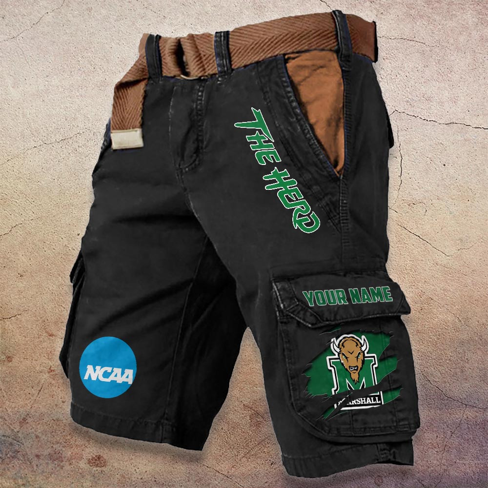 Sportswearmerch Marshall Thundering Herd NCAA Denim Short For Fan