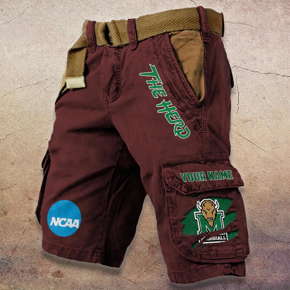 Sportswearmerch Marshall Thundering Herd NCAA Denim Short For Fan