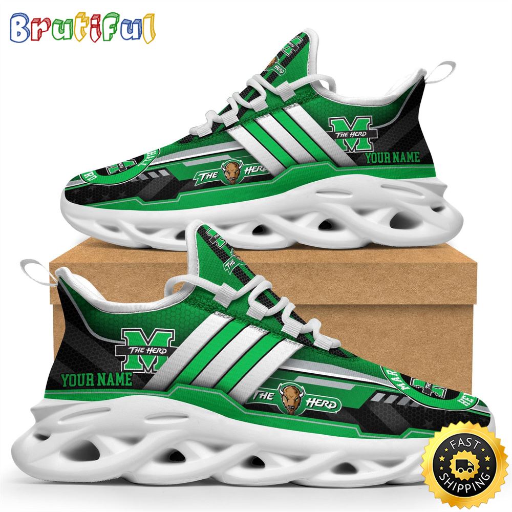 Sportswearmerch Marshall Thundering Herd NCAA Max Soul Shoes Sneakers For Fan