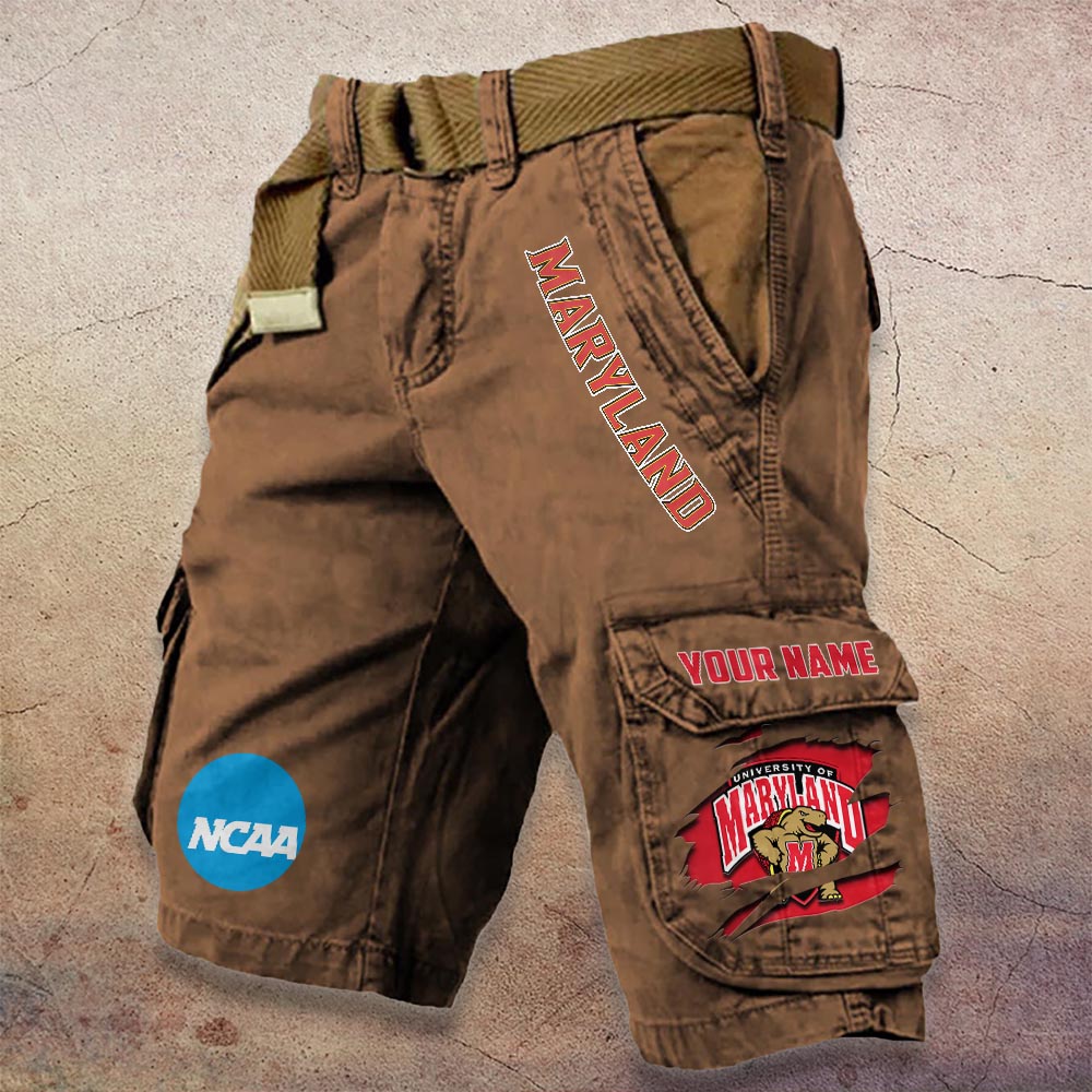 Sportswearmerch Maryland Terrapins NCAA Denim Short For Fan