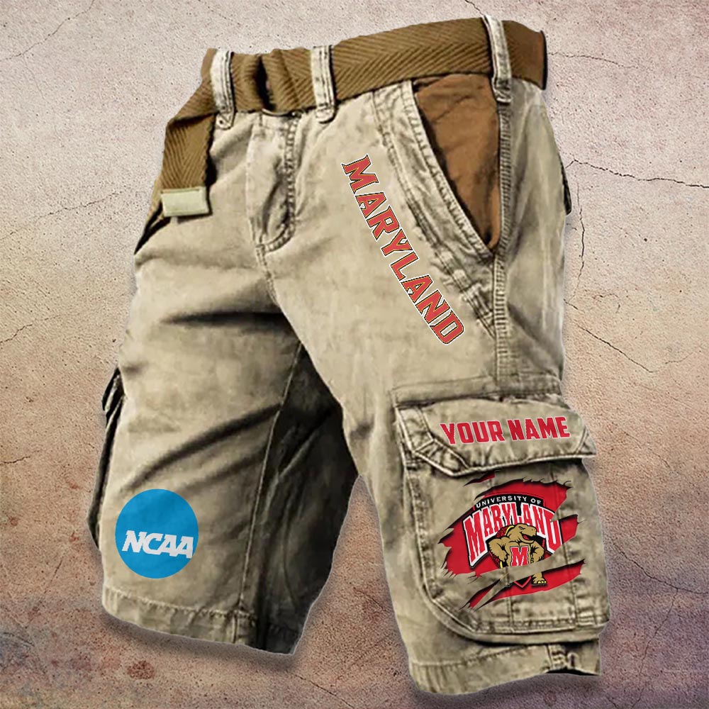 Sportswearmerch Maryland Terrapins NCAA Denim Short For Fan