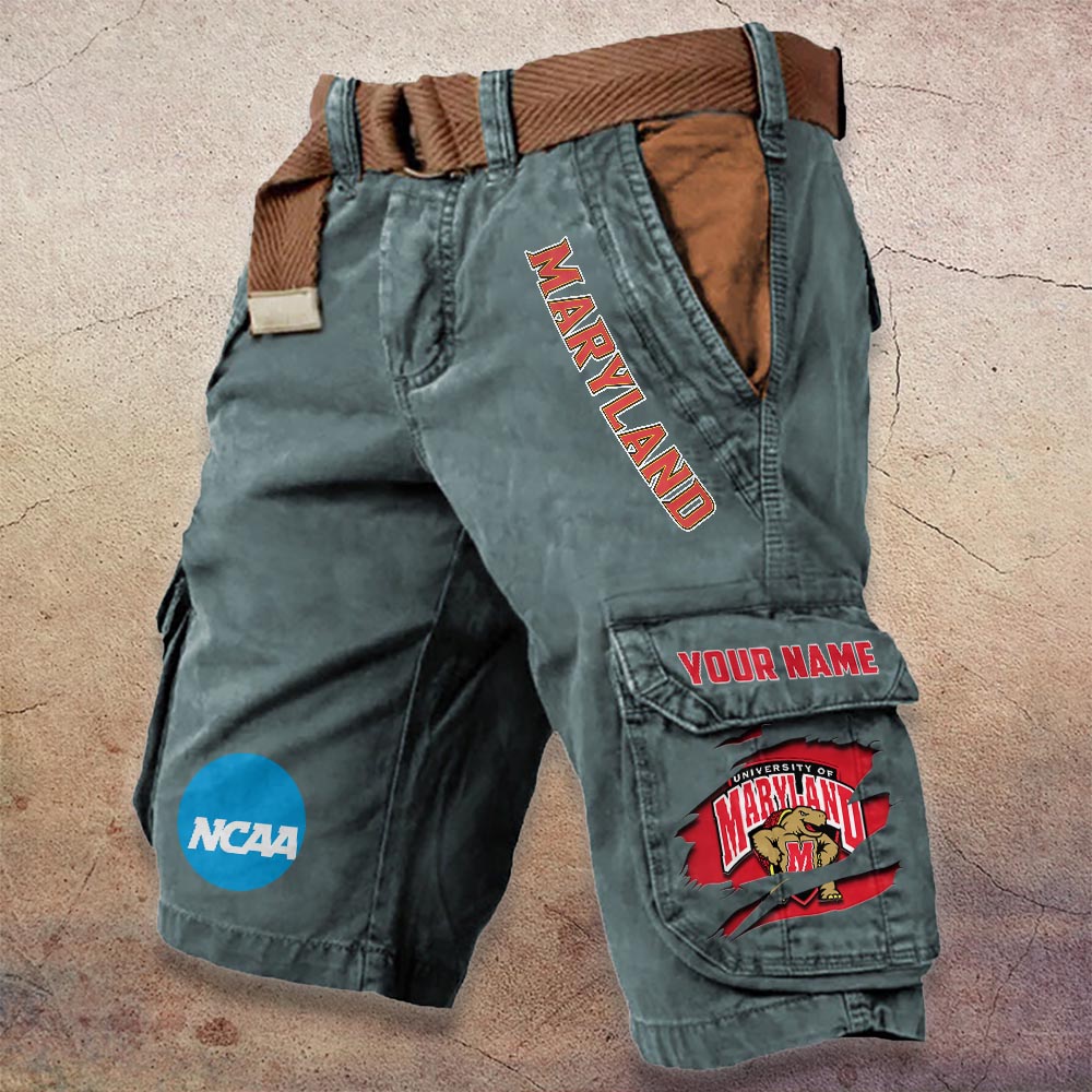 Sportswearmerch Maryland Terrapins NCAA Denim Short For Fan