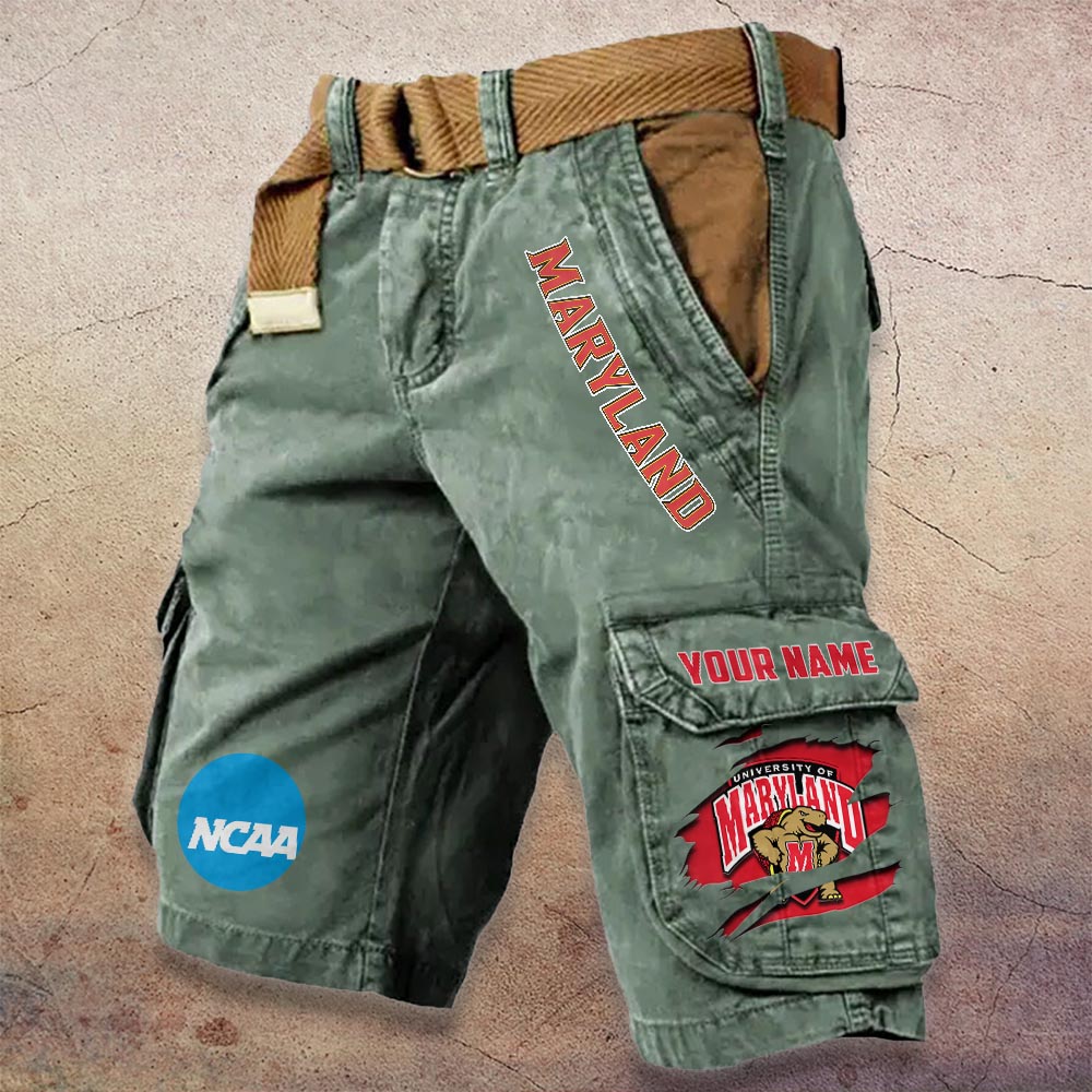Sportswearmerch Maryland Terrapins NCAA Denim Short For Fan