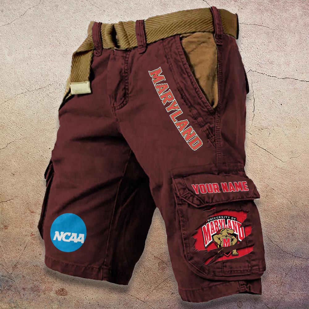 Sportswearmerch Maryland Terrapins NCAA Denim Short For Fan