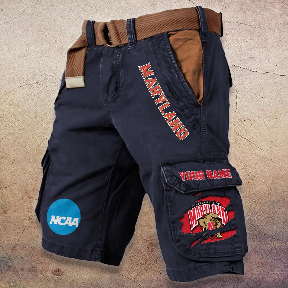 Sportswearmerch Maryland Terrapins NCAA Denim Short For Fan