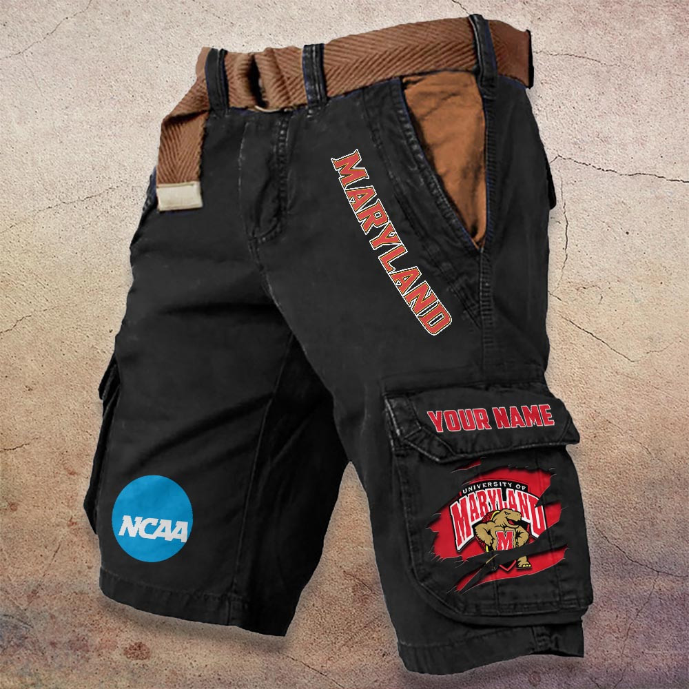 Sportswearmerch Maryland Terrapins NCAA Denim Short For Fan
