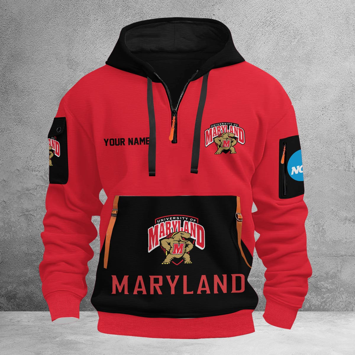 Sportswearmerch Maryland Terrapins NCAA Half Zip Hoodie Personalized For Fan