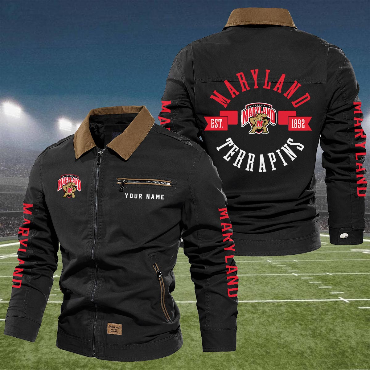 Sportswearmerch Maryland Terrapins NCAA Lapel Jacket For Fan