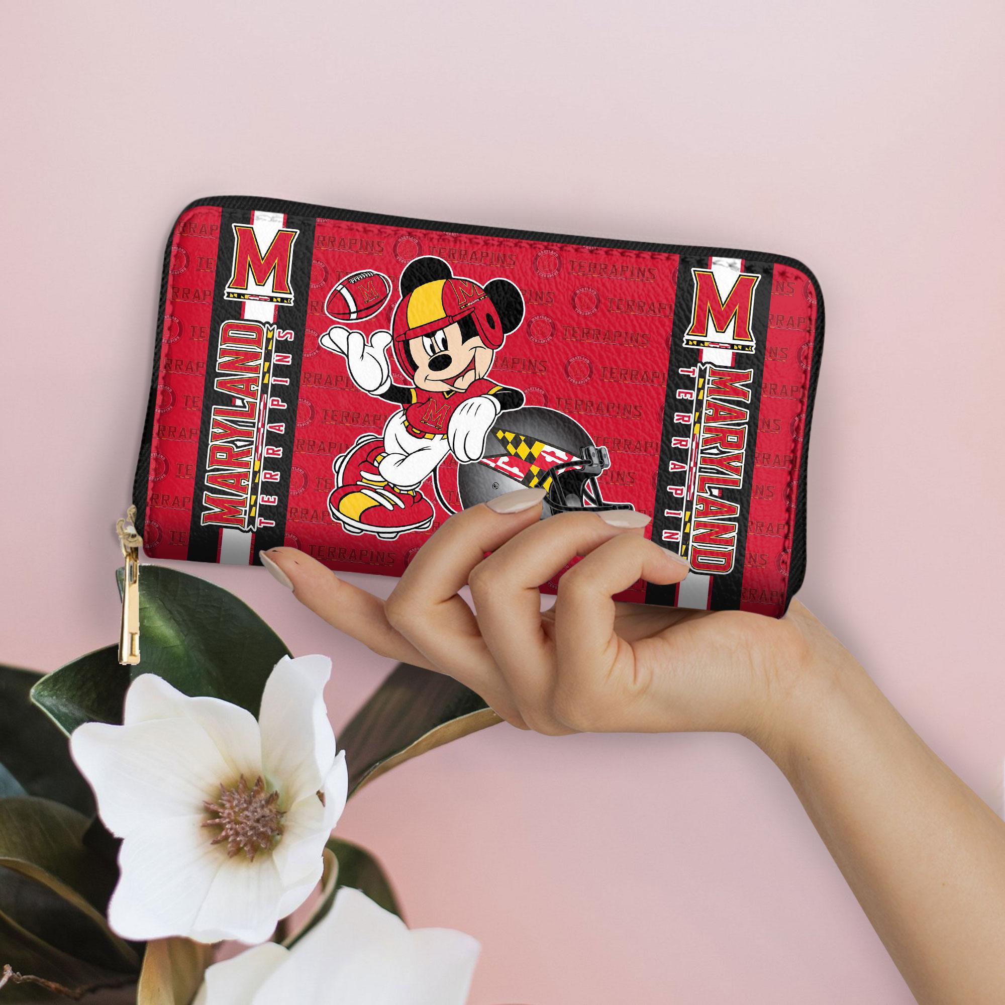 Sportswearmerch Maryland Terrapins NCAA x Mickey Women Leather Handbag For Fan