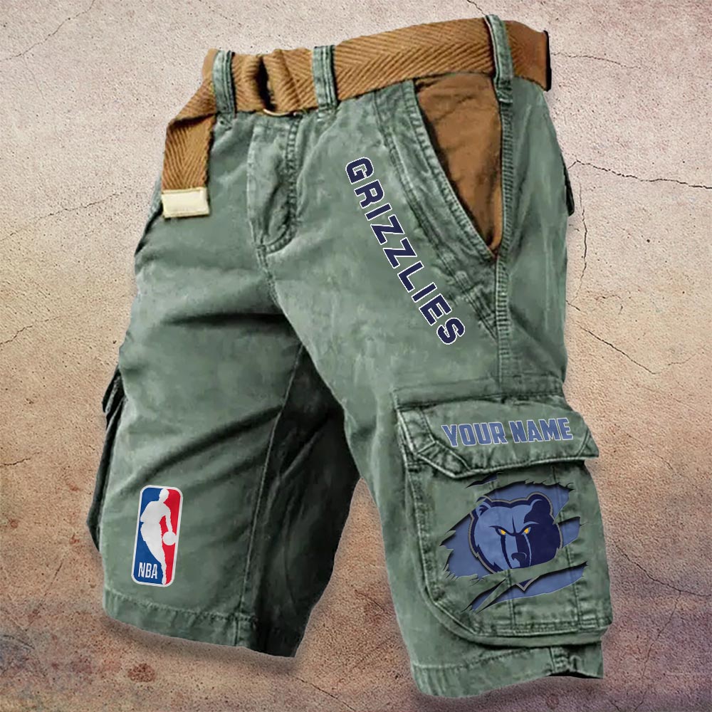 Sportswearmerch Memphis Grizzlies NBA Denim Short For Fan