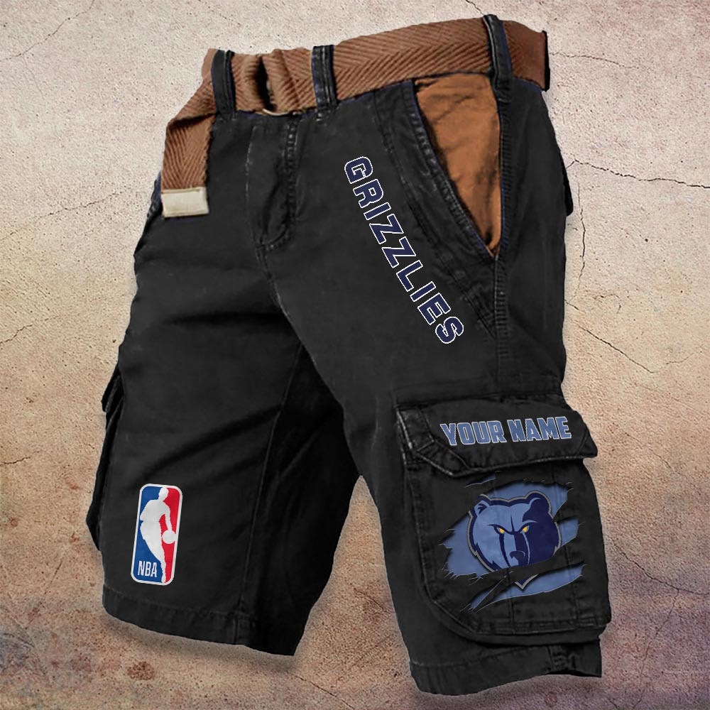Sportswearmerch Memphis Grizzlies NBA Denim Short For Fan