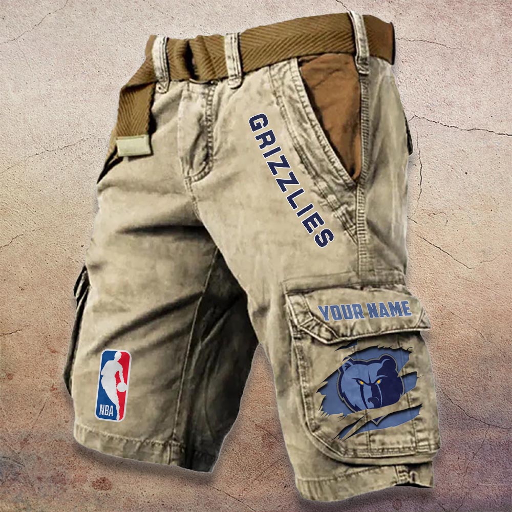 Sportswearmerch Memphis Grizzlies NBA Denim Short For Fan