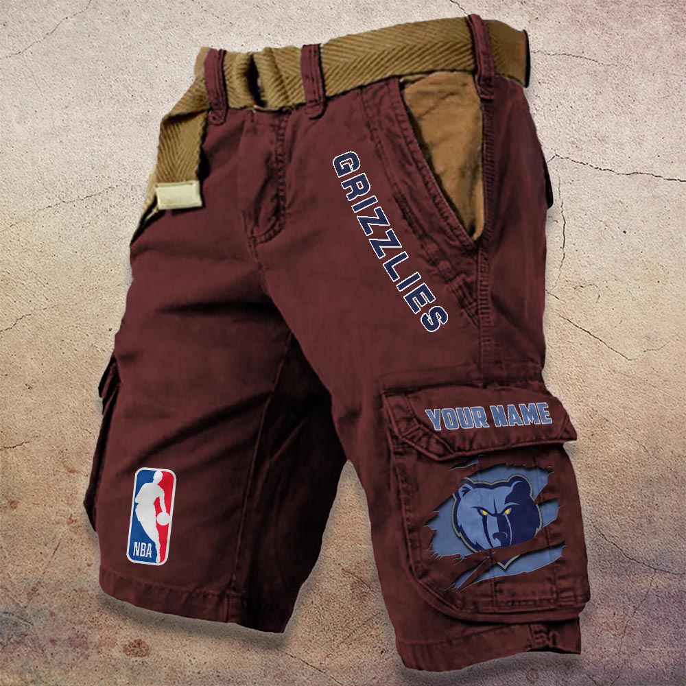 Sportswearmerch Memphis Grizzlies NBA Denim Short For Fan