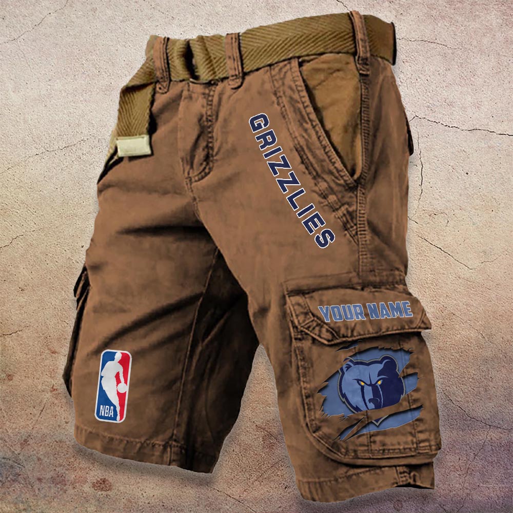 Sportswearmerch Memphis Grizzlies NBA Denim Short For Fan