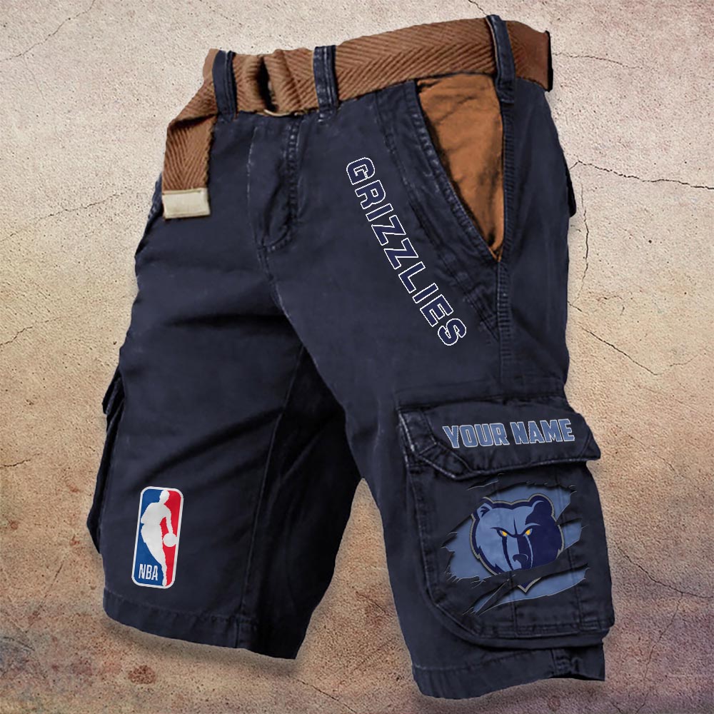Sportswearmerch Memphis Grizzlies NBA Denim Short For Fan