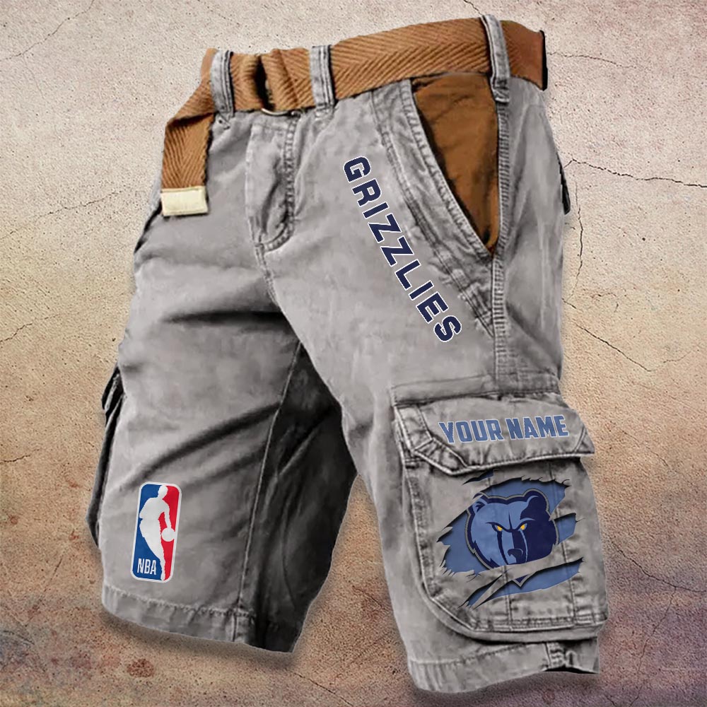 Sportswearmerch Memphis Grizzlies NBA Denim Short For Fan