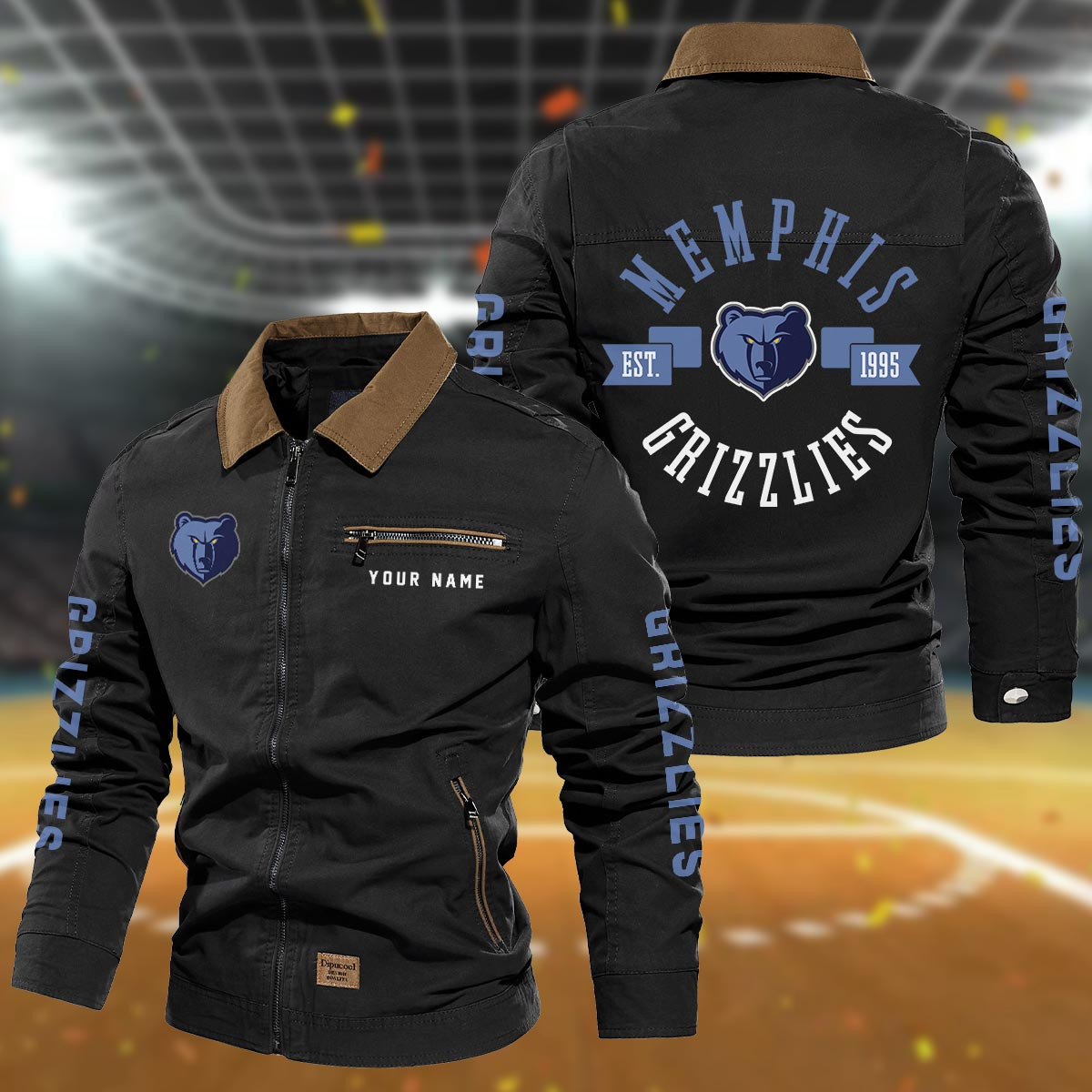 Sportswearmerch Memphis Grizzlies NBA Lapel Jacket For Fan