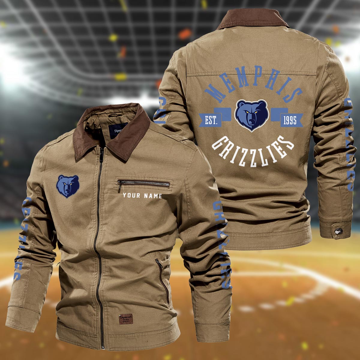 Sportswearmerch Memphis Grizzlies NBA Lapel Jacket For Fan