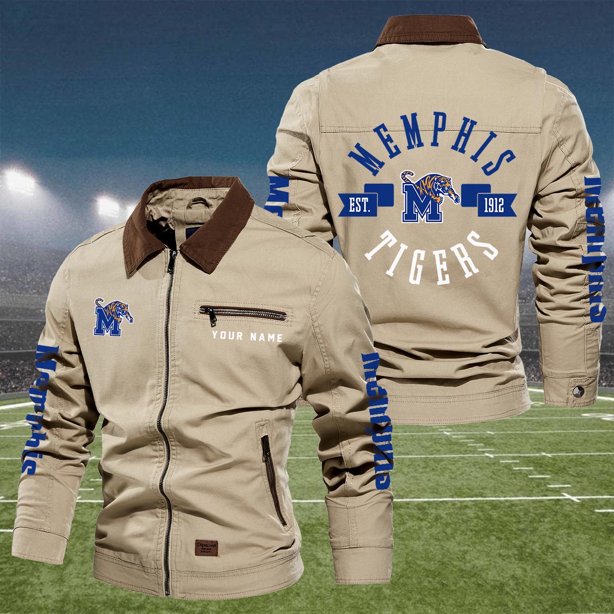 Sportswearmerch Memphis Tigers NCAA Lapel Jacket For Fan