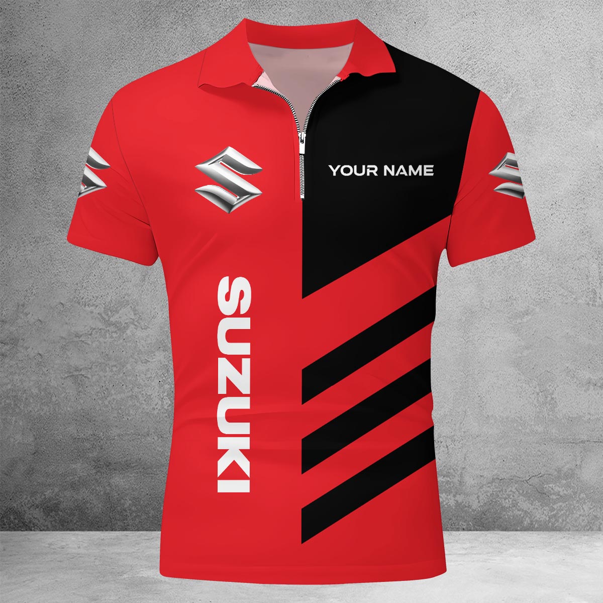 Sportswearmerch Memphis Tigers NCAA Lapel Zip Polo Shirt For Fan