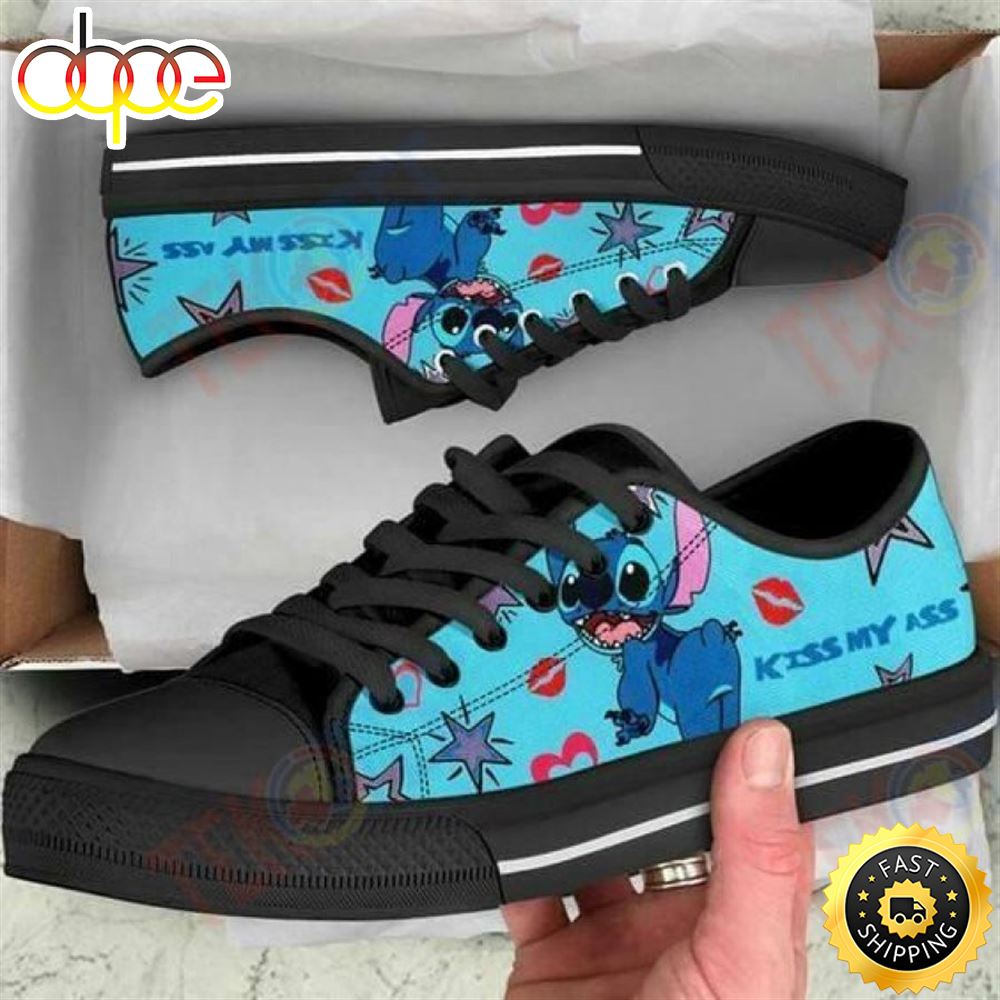 Sportswearmerch Mens Womens Kissing Stitch Low Top Canvas Sneakers Shoes For Men And Women