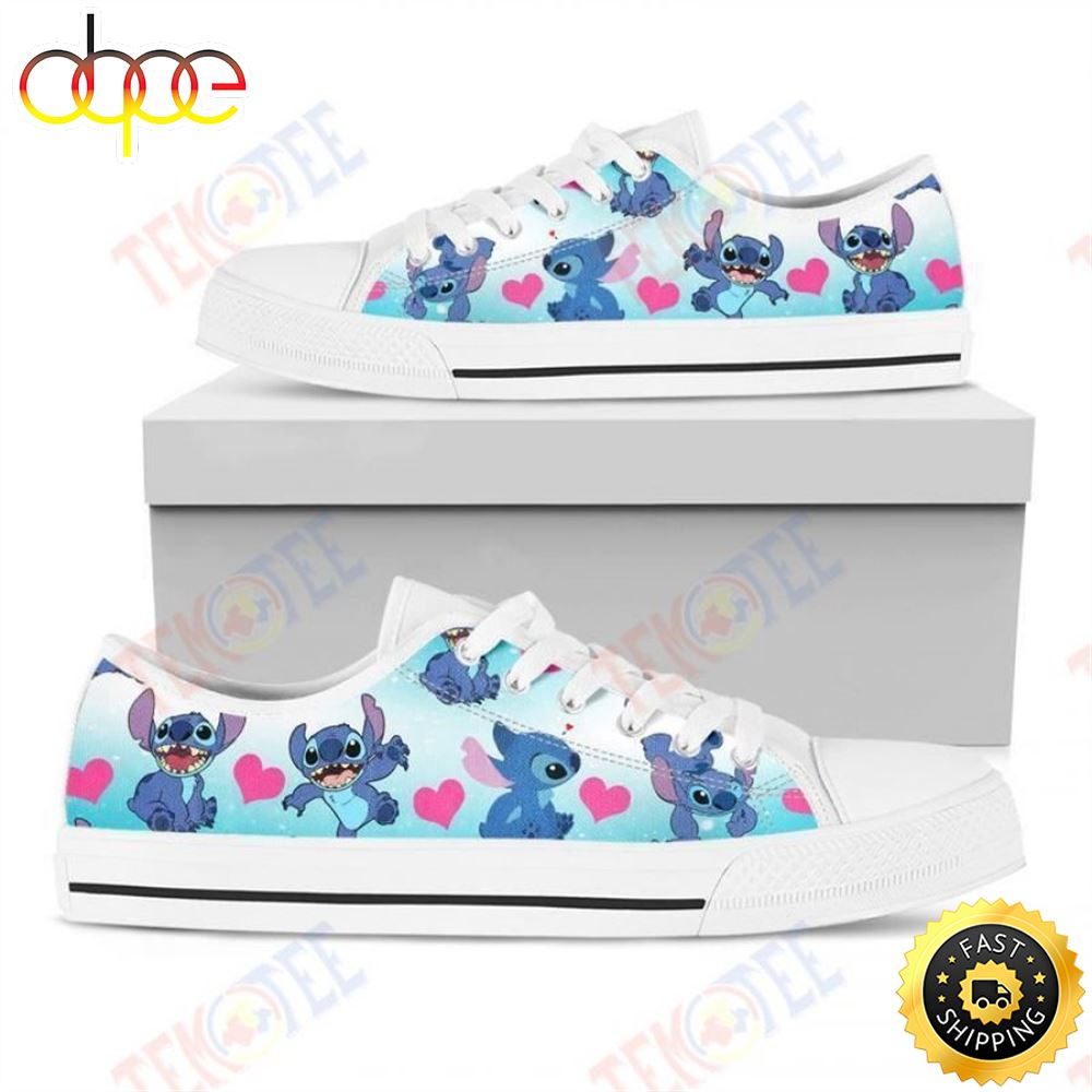 Sportswearmerch Mens Womens Stitch Heart Unisex Low Top Sneakers Trending Brand Low Top Canvas Sneakers Shoes For Men And Women