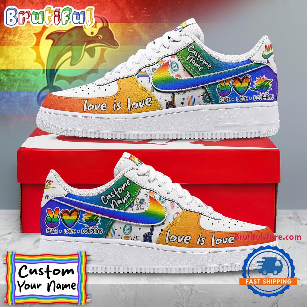 Sportswearmerch Miami Dolphins NFL Air Low-Top Shoes For Men And Women