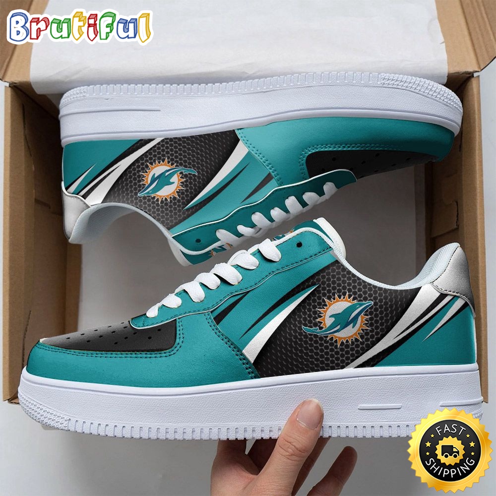 Sportswearmerch Miami Dolphins NFL Air Low-Top Sneakers Shoes For Men And Women