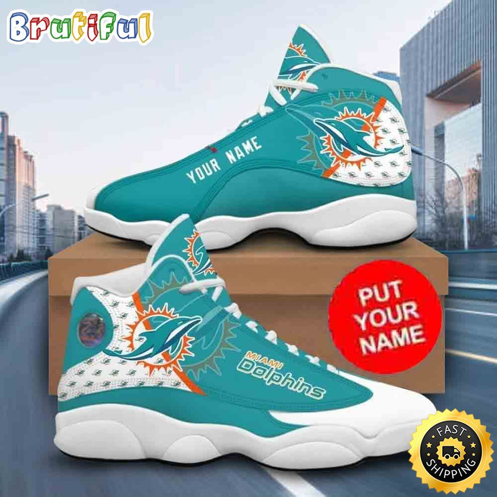 Sportswearmerch Miami Dolphins NFL AJ13 Sneakers Shoes For Men And Women