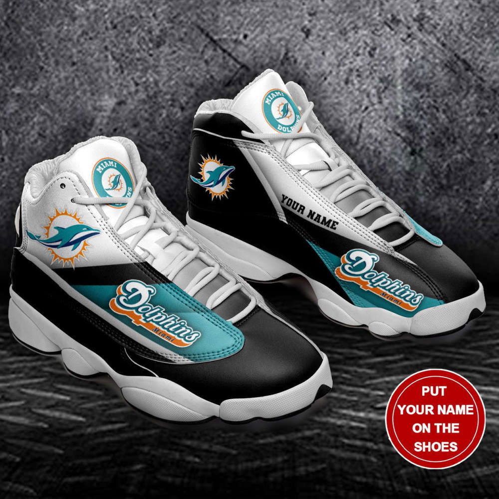 Sportswearmerch Miami Dolphins NFL AJ13 Sneakers Shoes For Men And Women