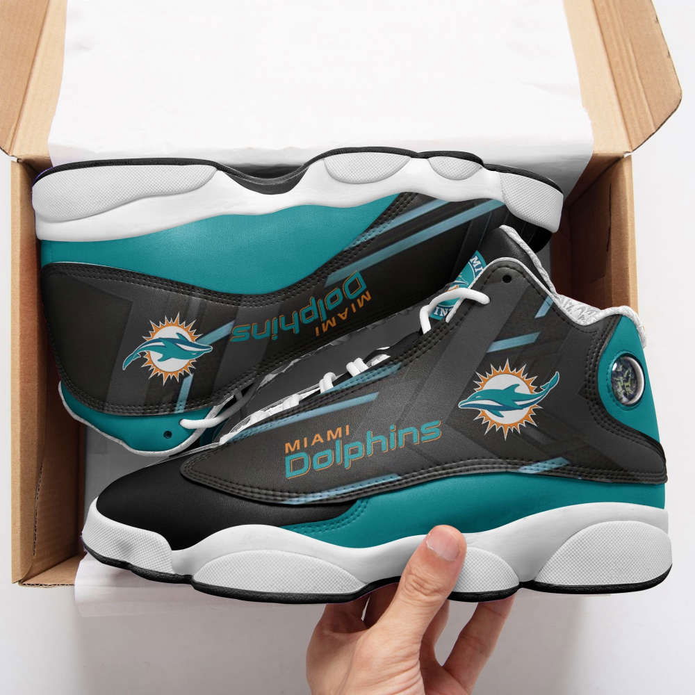 Sportswearmerch Miami Dolphins NFL AJ13 Sneakers Shoes For Men And Women