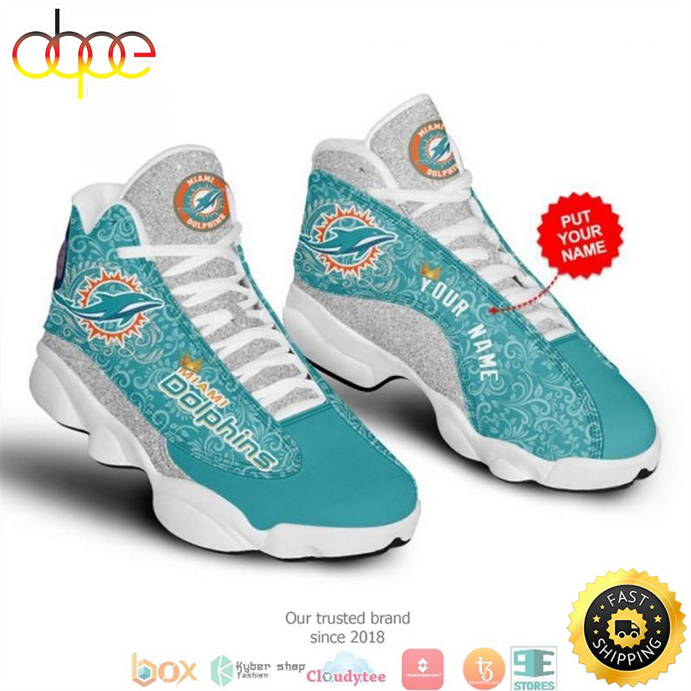 Sportswearmerch Miami Dolphins NFL AJ13 Sneakers Shoes For Men And Women