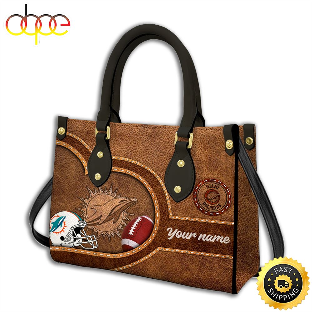 Sportswearmerch Miami Dolphins NFL Leather Bag For Fan