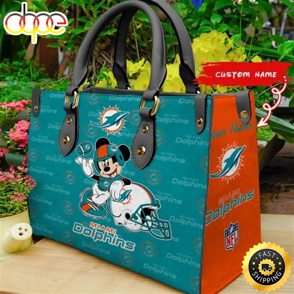 Sportswearmerch Miami Dolphins NFL Leather Bag For Fan