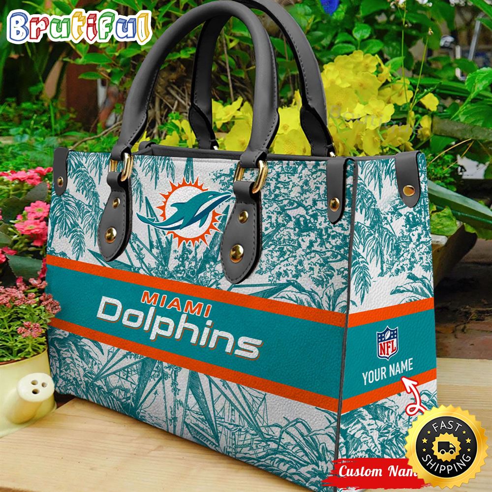 Sportswearmerch Miami Dolphins NFL Leather Handbag For Fan