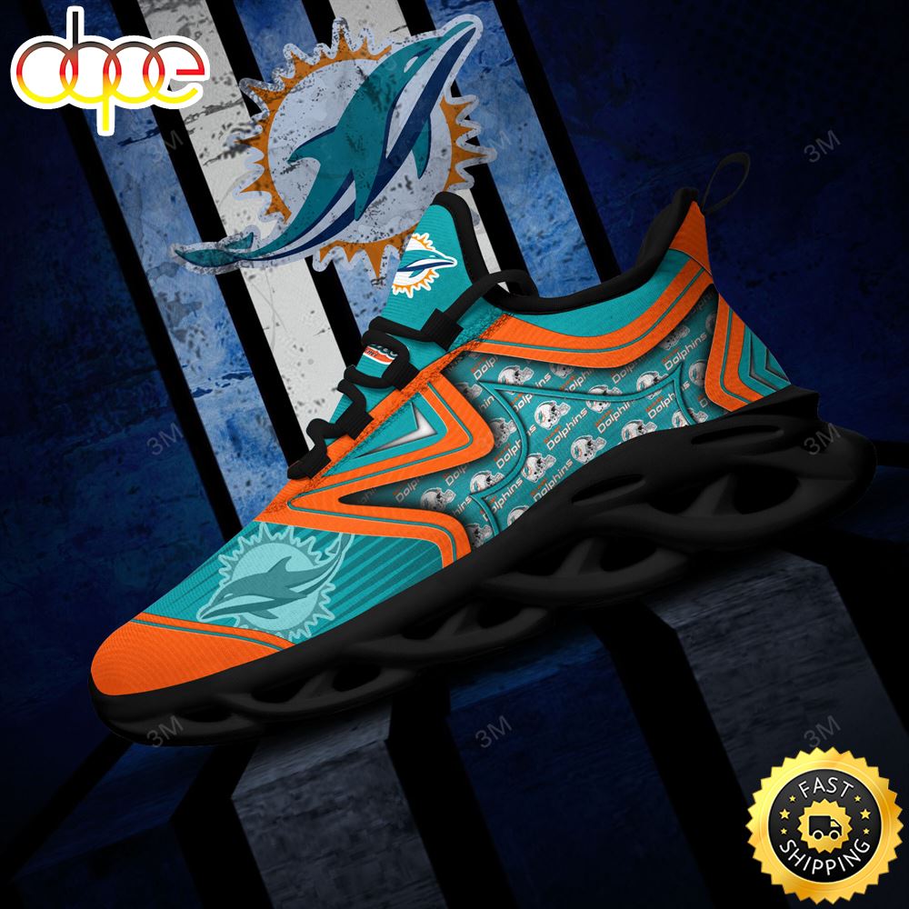 Sportswearmerch Miami Dolphins NFL Max Soul Shoes Sneakers For Men And Women