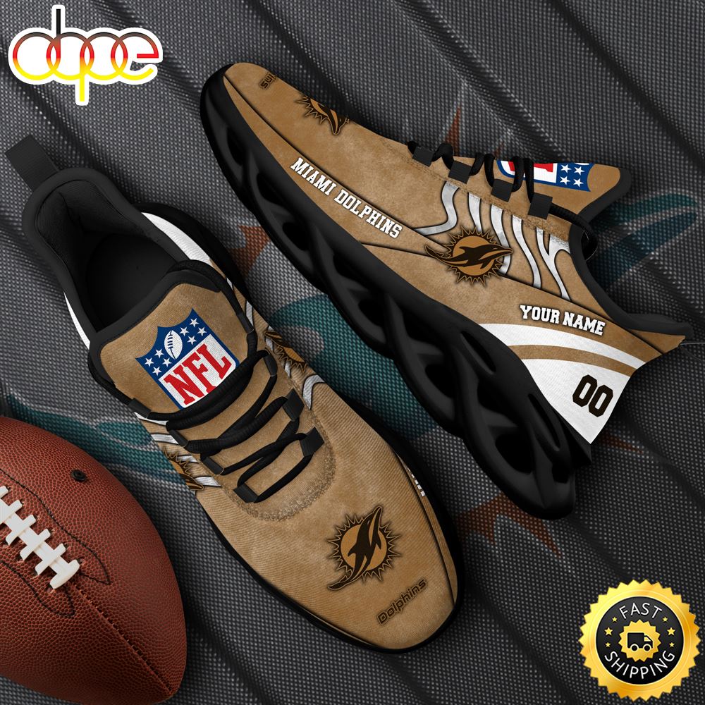 Sportswearmerch Miami Dolphins NFL Max Soul Shoes Sneakers For Men And Women
