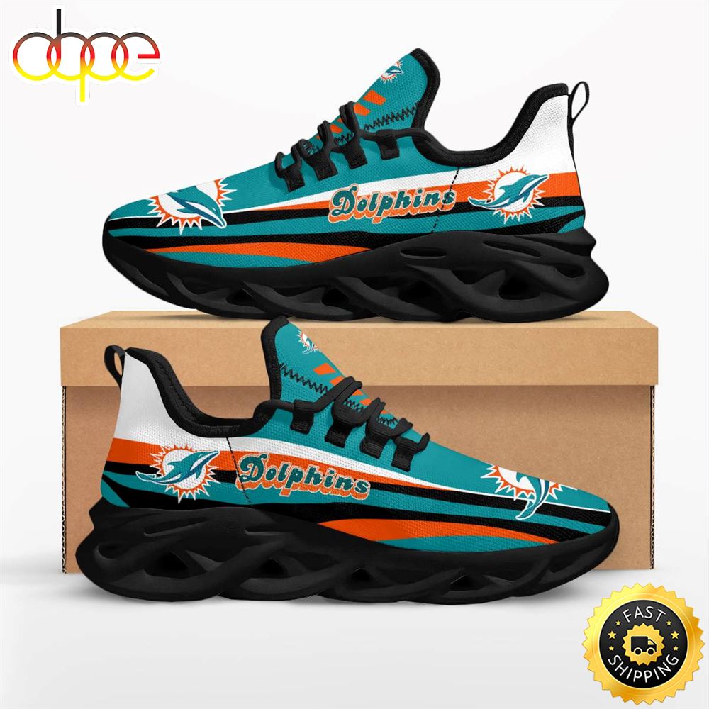 Sportswearmerch Miami Dolphins NFL Max Soul Shoes Sneakers For Men And Women