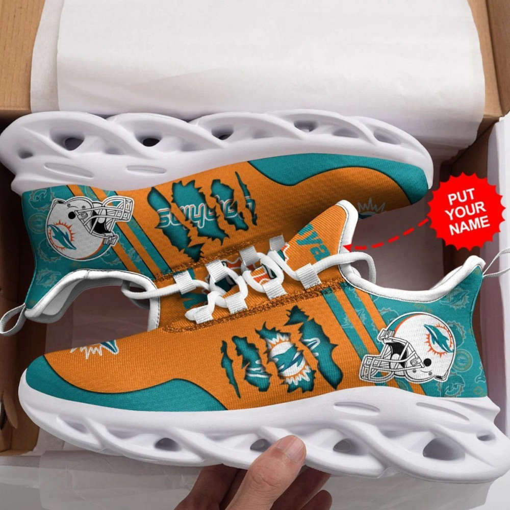 Sportswearmerch Miami Dolphins NFL Max Soul Shoes Sneakers For Men And Women