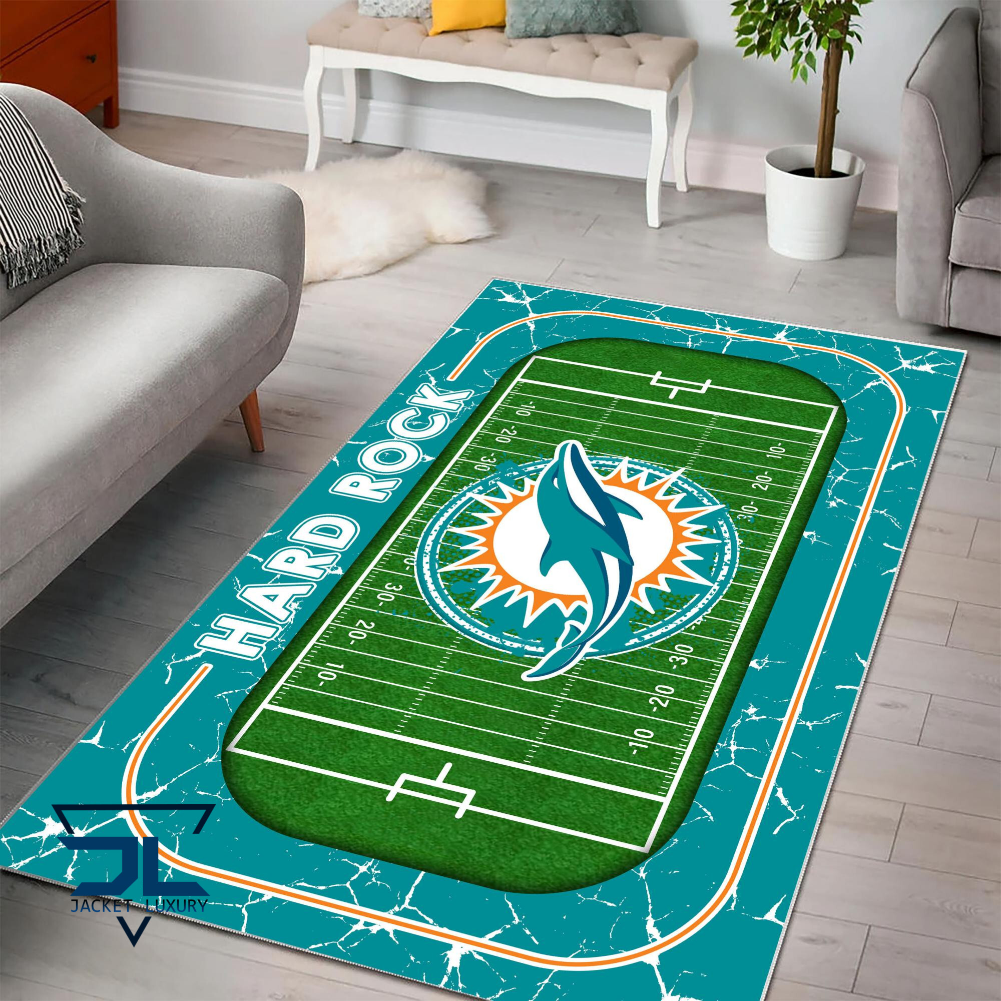 Sportswearmerch Miami Dolphins NFL NFL Area Rug For Fan