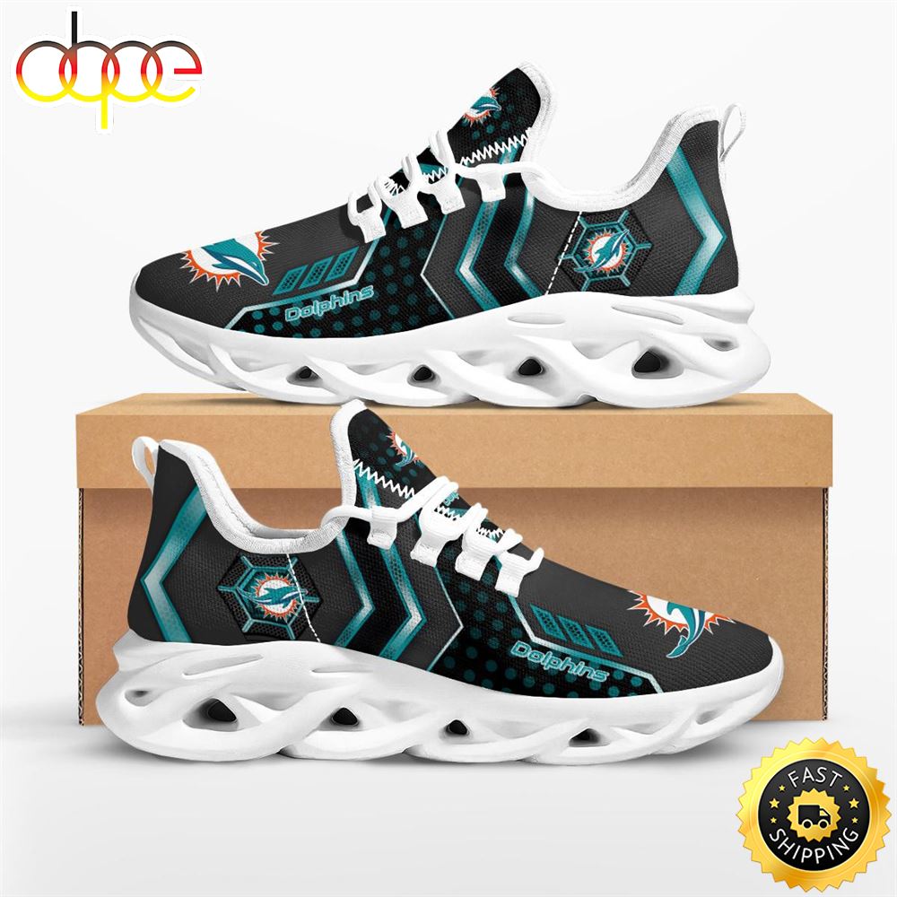 Sportswearmerch Miami Dolphins NFL Pro Standard Max Soul Shoes Sneakers For Men And Women