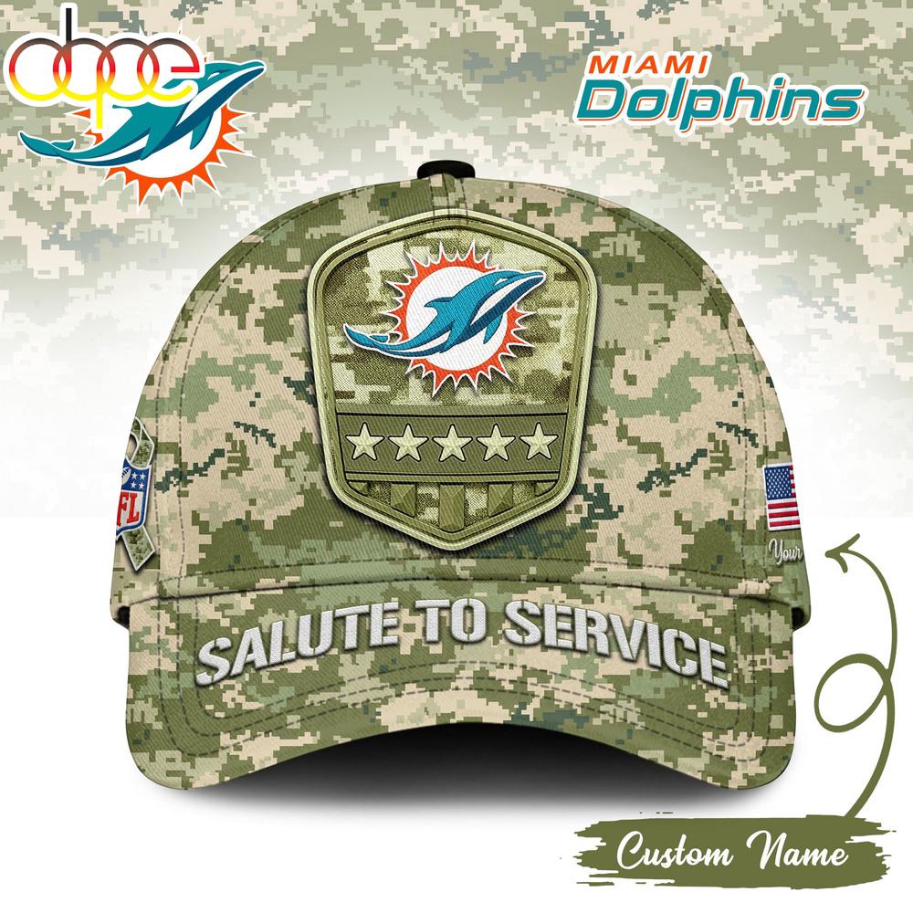 Sportswearmerch Miami Dolphins NFL Salute To Service Classic Cap For Fan
