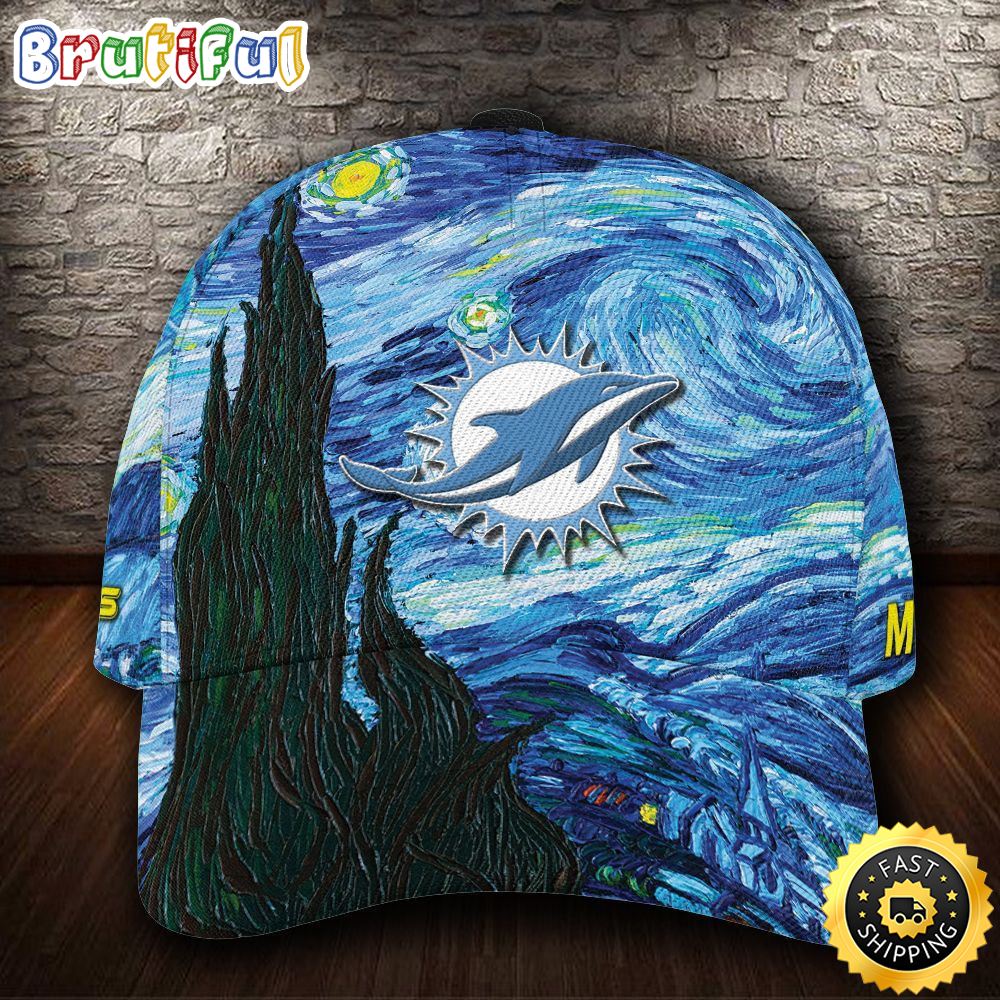 Sportswearmerch Miami Dolphins NFL Van Gogh Classic Cap For Fan