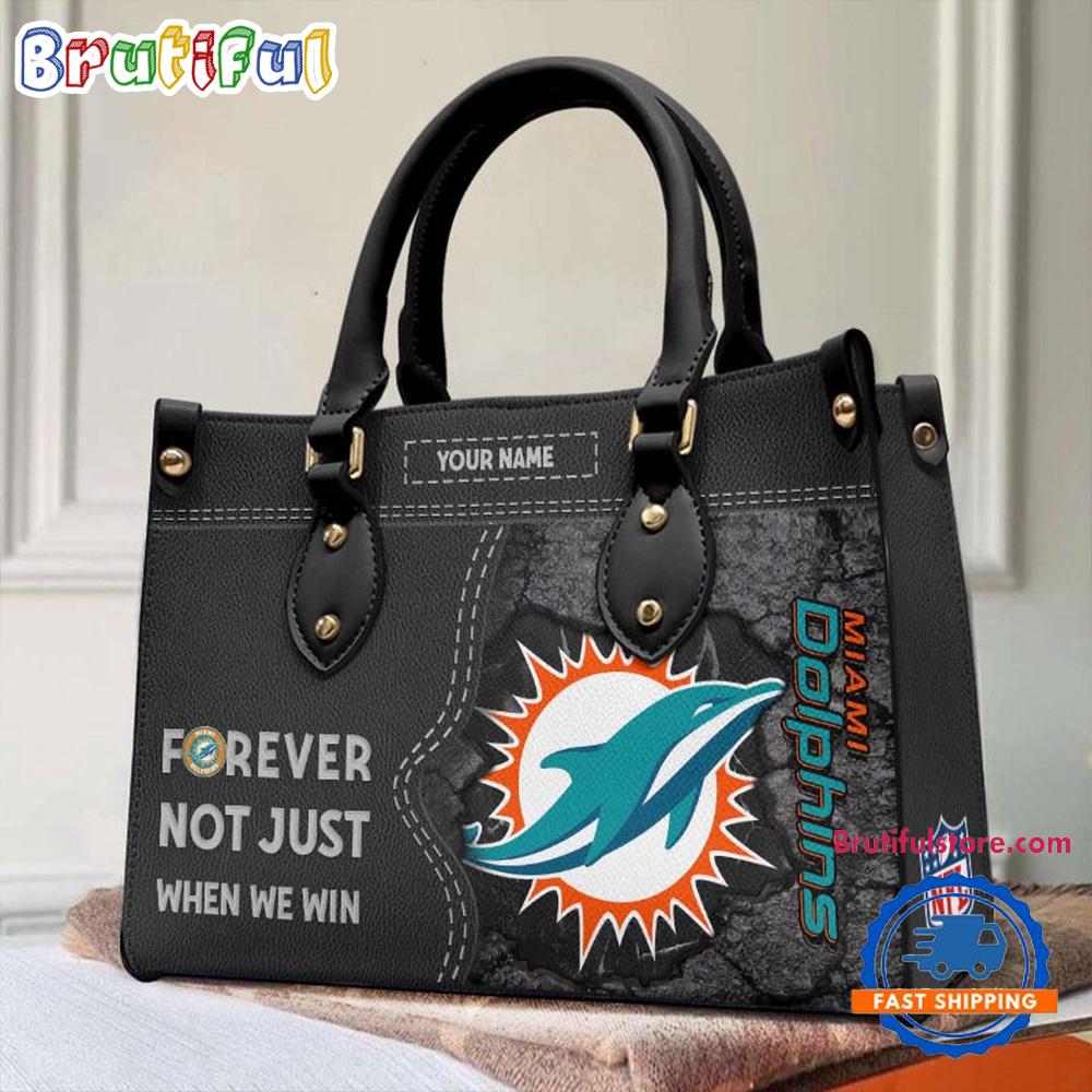 Sportswearmerch Miami Dolphins NFL Women's Leather Bag For Fan