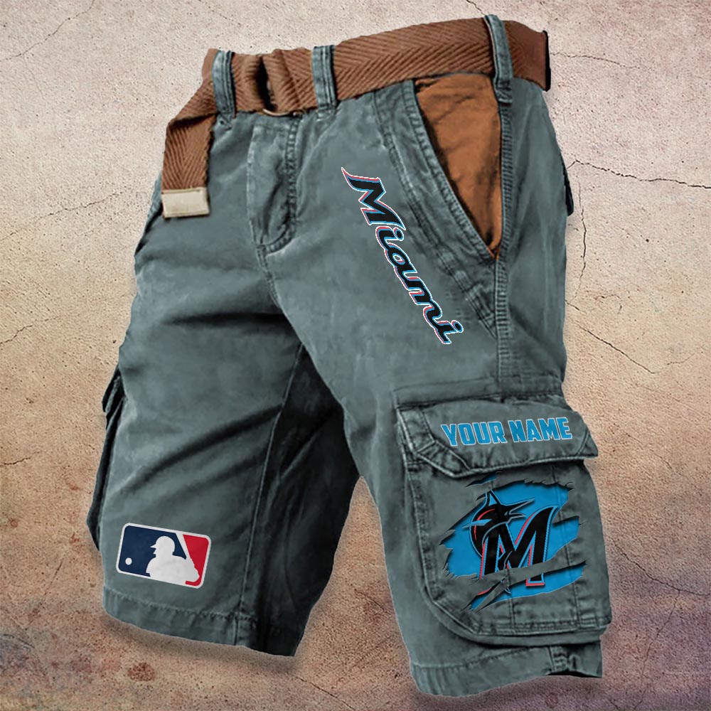 Sportswearmerch Miami Heat NBA Denim Short For Fan